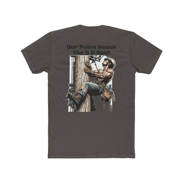 Men's Cotton Crew Tee For Lineman