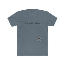 Men's Cotton Crew Tee For Lineman