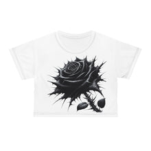 Crop Tee (AOP) Dead rose