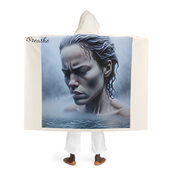 Hooded Sherpa Fleece Blanket (Ice Bath)